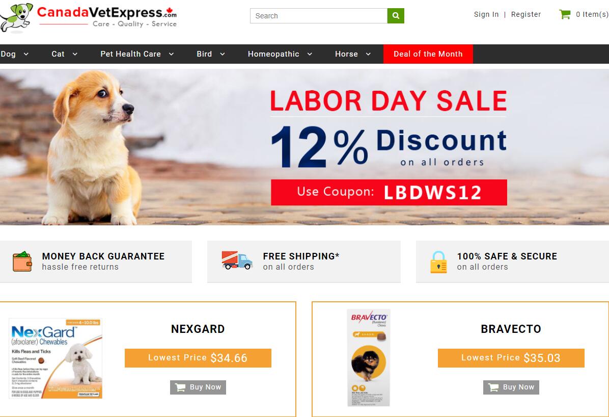 7个加拿大购买宠物用品、宠物药品的网站推荐