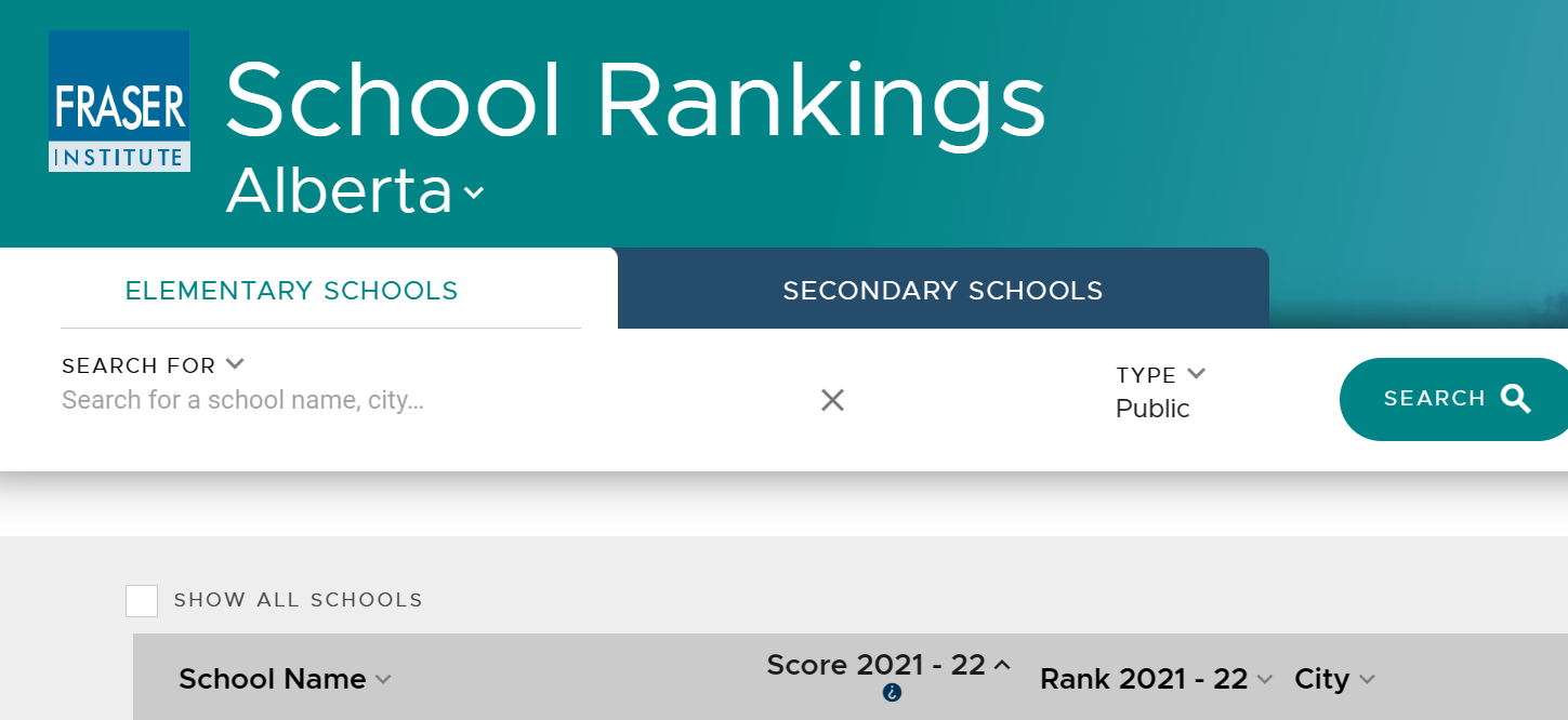 卡尔加里 最新小学排名 2023新出