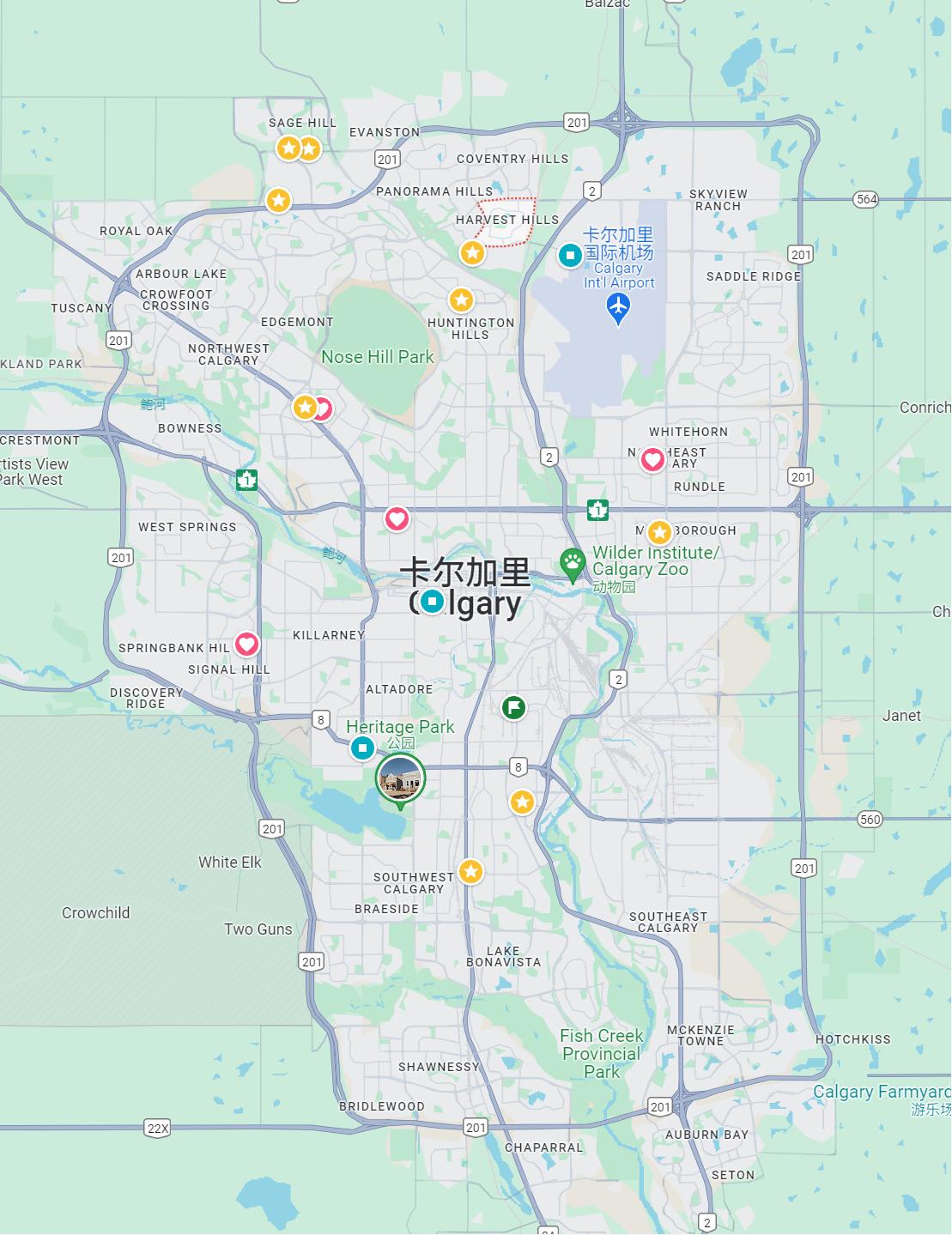 卡尔加里北区Harvest hill两室 walkout出租