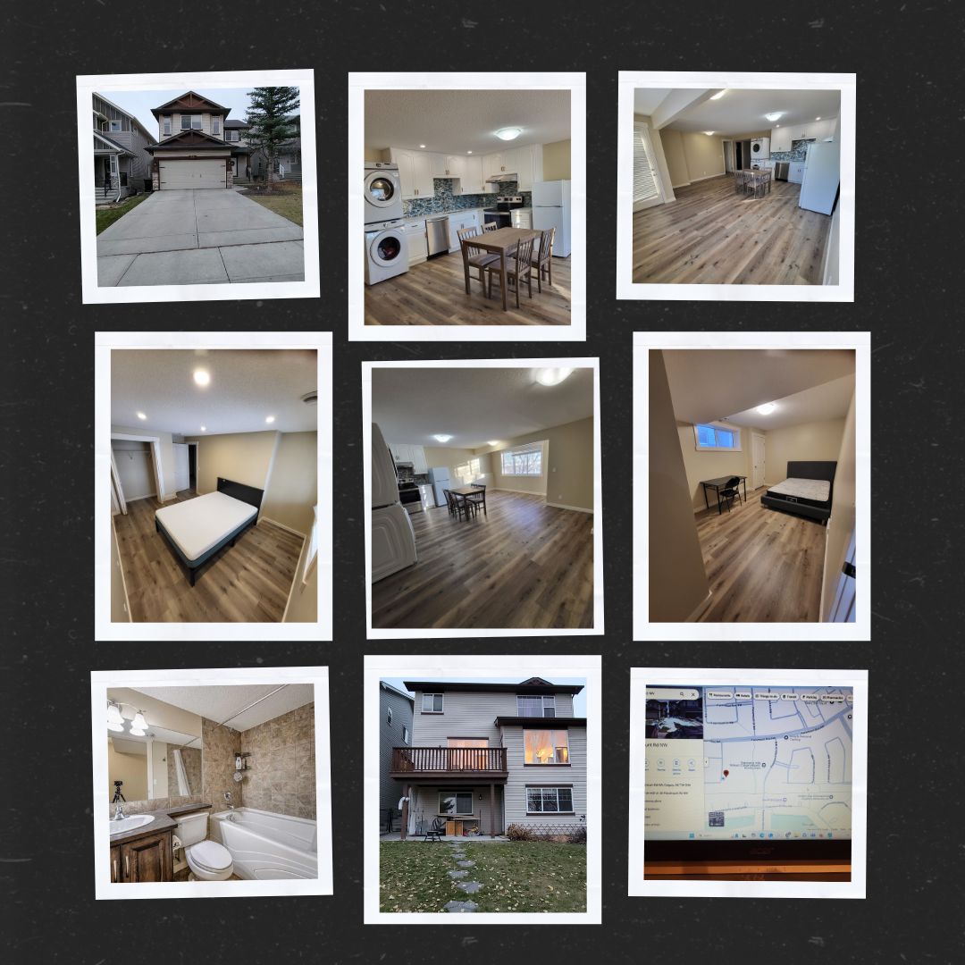 卡尔加里西北Panorama Hills 合法Walkout Basement 出租