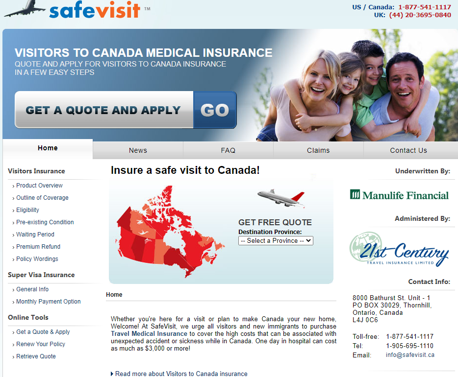 加拿大短期医疗保险对比与推荐（价格+理赔+保险术语）- 父母探亲、旅游、临时医疗保险！2023最新